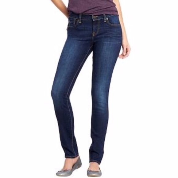 Old Navy The Sweetheart Skinny Jeans Dark Wash Womens Size 4 Petite Stretch - Picture 1 of 8